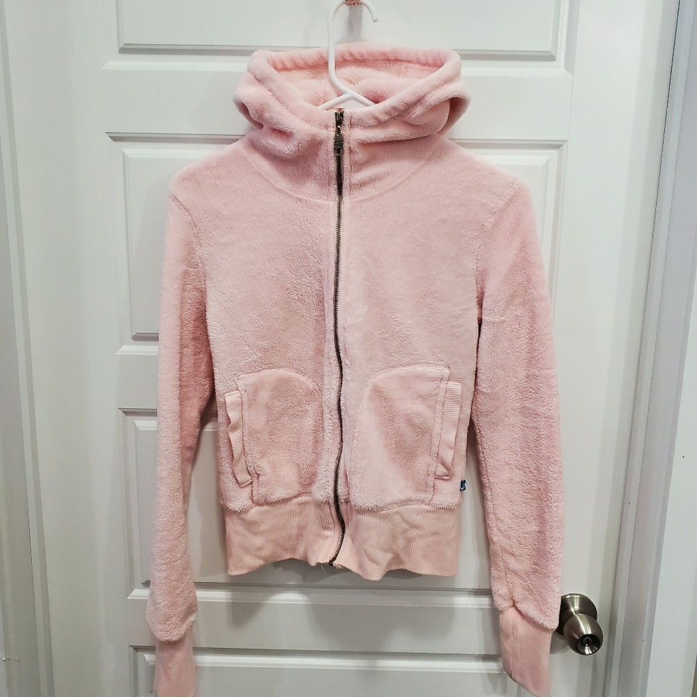 SOLD***Roxy plush zipup hooded jacket